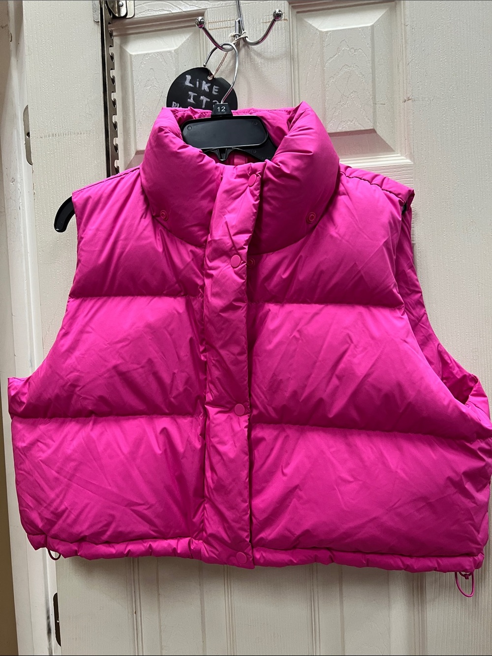 LULULEMON | Wunder Puff Super Cropped Puffer Vest crop hot pink